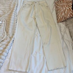 Zara Crème / Off White Jeans